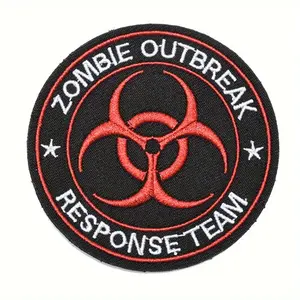 Resident Evil Umbrella Corp. Zombie Tactical Morale Velcros Patch Embroidery Design Gaming- Embroidered Military Applique Cosplay Molle Backpacks