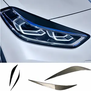 ABS Gloss Carbon Car Eyebrow Eyelids For BMW F40 116i 118d 118i 120i 128ti 120d M135i 2019-2023 Headlamp Cover Stickers
