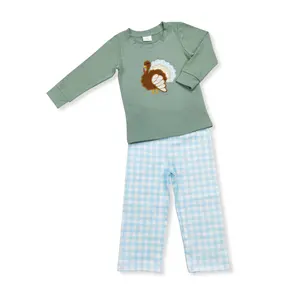 Thanksgiving turkey Print pant Boys sets