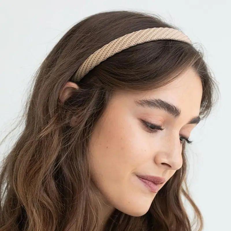 4-Pack Women's Headbands | Fine-Knit Headbands | Non-Slip Headbands | Women's Headbands | Cute Solid-Color Hair Accessories | Everyday Fashion Essentials
