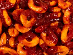 Peach Rings Covered In Chamoy Sauce By Yaboychamoy 8oz