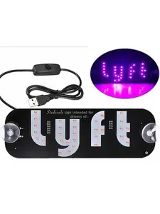 FCCIMC Signs for Drivers with USB Power and Suction Cups Taxi LED Display Board for Enhanced Visibility and Professionalism