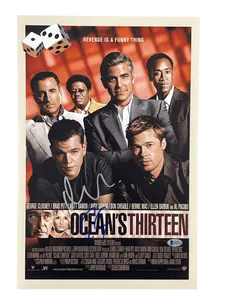 Matt Damon & George Clooney Authentic Autographed 12x18 Photo Poster