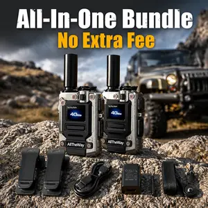 POC Walkie Talkies Long Range 4G LTE Cellular speaker SIM Included Stay Linked  digital radio Soccer   Walkie Talkie  for Camping Hiking   Team Comms Rechargeable 2-way radio Dual Portable Ham Radio Transceiver stock Durable receiver fun Radio outdoor app