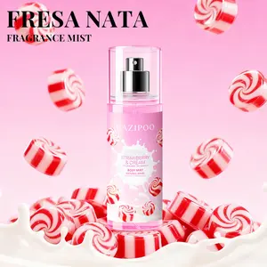 Strawberry Cream Body Spray, Packaging, Sweet Fragrance, Long-Lasting Light Scent, Rich Food Notes, Fresh Top Note, Thick Middle Note, Warm Woody Base