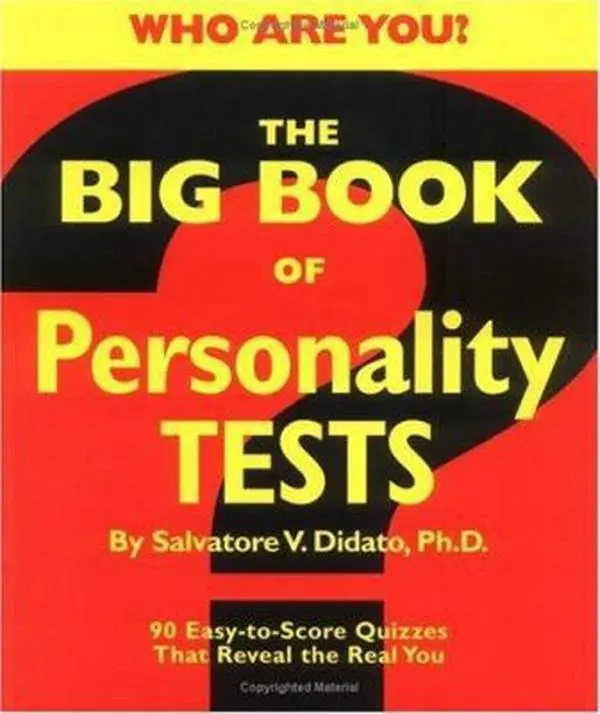 Used Psychology Book - The Big Book of Personality Tests: 100 Easy-To-Score Fun Quizzes for Insight to Understand the Real You by Salvatore V. Didato (Spiral-Bound, English)
