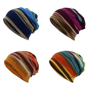 Heart Pattern Knitted Winter Beanie - Cotton Polyester Blend, Extra Warm Stretchy Ski Skull Cap for Men, Streetwear Look & Holiday Gift,summervibes
