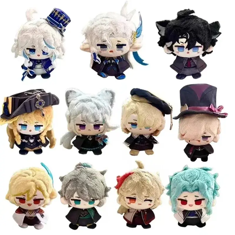 Genshin Impact Soft Plush Stuffed Toys - Chibi Chubby Anime Character Dolls, Bag Pendants, Keychains for Gift Ideas (Wriothesley, Neuvillette, Kaveh, Xiao, Furina, Lyney, Arlecchino, Tighnari)