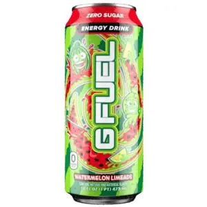 G Fuel Watermelon Limeade Energy Drink, 16 oz can, 12-pack case