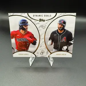 Topps Dynamic Duals Young Superstars Corbin Carroll & Jordan Lawlar Baseball Trading Card Featuring Diamondbacks Players