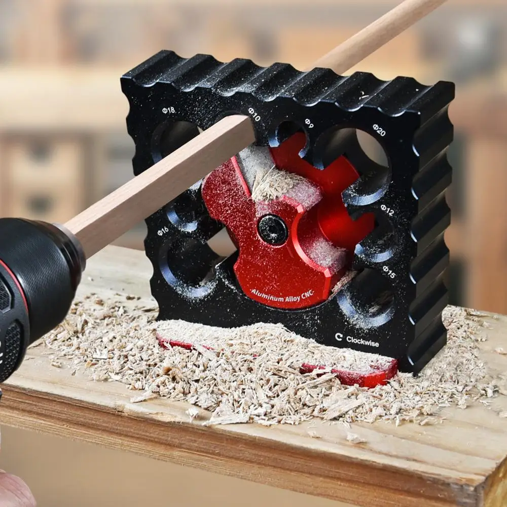 Multiple Apertures Dowels Maker, Multipurpose Electric Drill Conversion Head, Woodworking Drill Conversion Head, Multifunctional Hand Tool Accessories