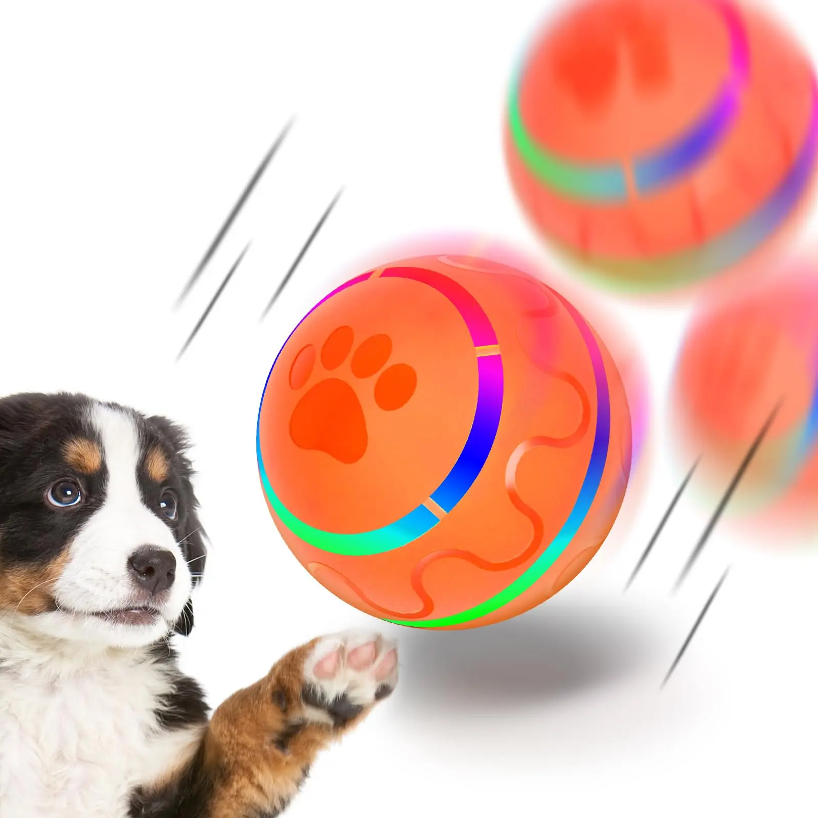 Vibrating Dog Ball, Moving Dog Ball, Shaky Ball Toy for Dogs, Interactive Bouncing Ball for Dog, Automatic Moving Dog Toy Ball, Shaking Dog Ball for Small Medium Large Dogs