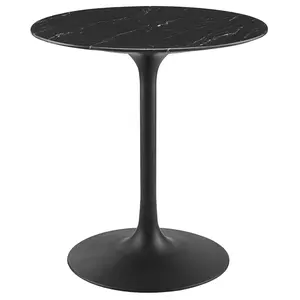 Lippa 28" Round Artificial Marble Dining Table