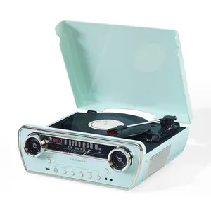 Crosley Powel 7-In-1 Record Player with AM/FM &CD Player