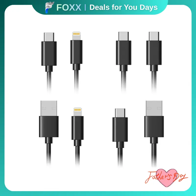 【U1-U4】MIRO Data Cables – Fast Charging for Apple & Type-C Devices, MFi & Smart Chip Protection – Home, Office, Travel Convenience, Quick Power, Ideal Gift for Students, Tech Enthusiasts & Office Workers