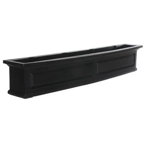 Mayne 4832B Nantucket 5 ft. Window Box - Black