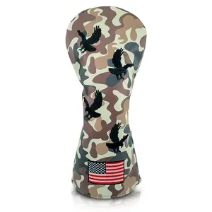 Camo USA Bald Eagle Golf Headcover – Camo Driver Headcover – Golf Driver Head Covers – Funny & Durable Golf Head Covers -Golf Head Covers USA