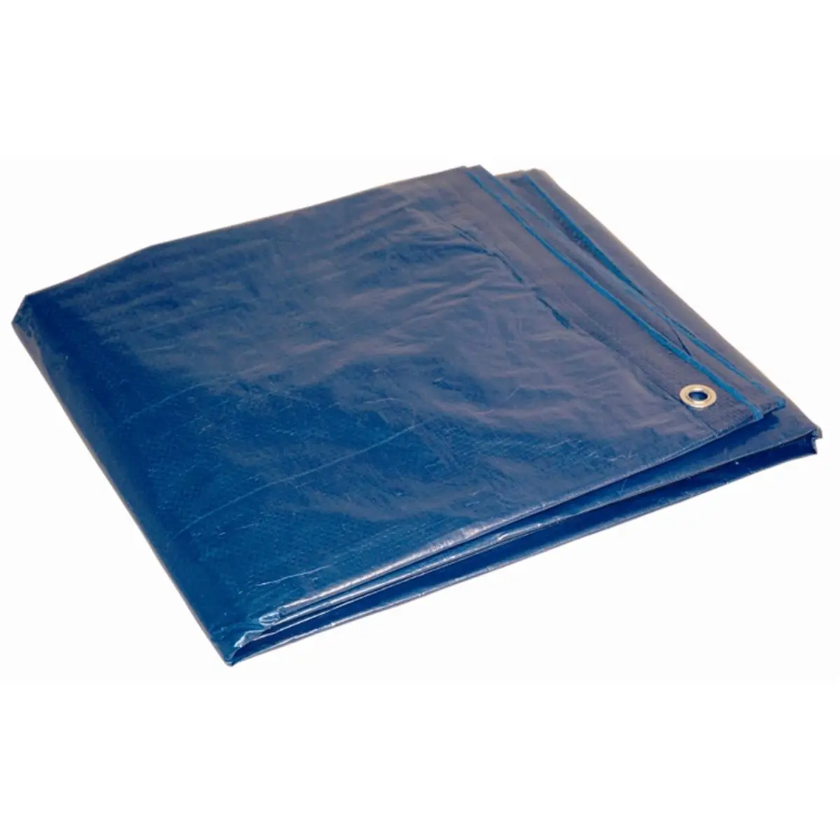 212 MAIN Heavy-Duty 16 ft x 20 ft Blue Cross-Weave, Rope-Reinforced Laminated Polyethylene Tarpaulin for Weatherproofing, Dry Top Protection