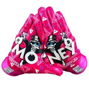 Battle Sports Money Man Adult American Football Receiver Gloves Battle Sports Money Man Adult American Football Receiver Gloves