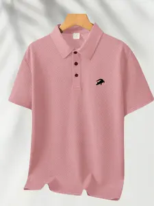 Men's Alligator Print Polo Shirt, Casual Short Sleeve Turn-Down Collar, Summer Fashion Breathable Jacquard Top, Perfect Gift Idea