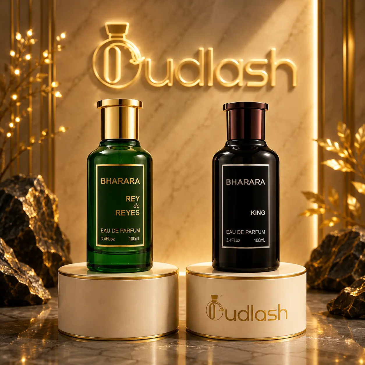 Oudlash Bundle | Bharara + Rey De Reyes | Men's Fragrance | 100 ML 3.4 OZ | Eau De Parfum | Citrus - Orange & Bergamot