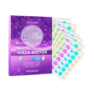 180 PIECES Cute Star Hydrocolloid Pimple Patches with Salicylic Acid Tea Tree Oil Acne Spot Cover Oil Control Blemish Care