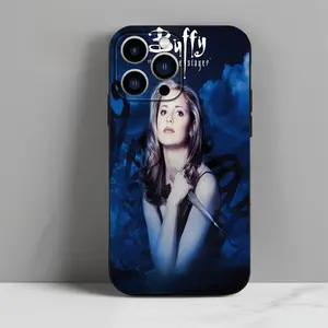 Buffy the Vampire Slayer This black TPU for iPhone case is extremely suitable as a gift. It's simple, cute, shockproof, durable and looks very classy! for iPhone11/ 12/ 13/ 14/ 15/ 16 Pro Max