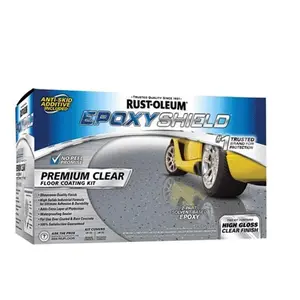 Rust-Oleum 1604719 90 oz Epoxyshield Premium Floor Coating Kit, Clear