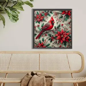 2026 Creative Unique Theme Robin Wheel 5D DIY Diamond Set. Gem art diamond crafts for beginners and adults, perfect for home decor in bedrooms, foyer, den, and bathroom.