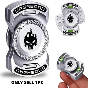 Upgraded Metal Fidget Toys, Adults 3-In-1 Fidget Spinner, Longer Silent Spin Time, Glow Feature, Stress Relief Fidgets for Anxiety, Metallic Finger Spinner