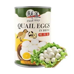 FRESHWAY Pre-Shelled Quail Eggs 425g - Ready-to-Eat Braised Flavor for Hot Pot, Mala Tang & Snacks