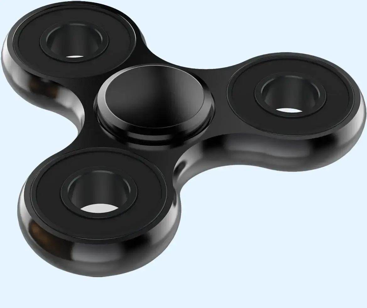 Metal Fidget Spinners Toy - Durable High-Speed Bearing EDC Fidgets for Focus, Stress Relief - Classic Novelty Spinning Tops for Kids