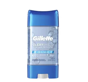 Gillette Cool Wave Clear Gel Men's Antiperspirant and Deodorant 3.8 oz - Convenient Formula for Men