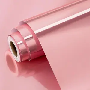 Metallic Wrapping Paper, Solid Color Shiny  Wrapping Paper with Cutline, Glossy  Foil Paper for Wedding,Valentine's Day, Girl Birthday,  Shower, Christmas (17 Inch X 33 )