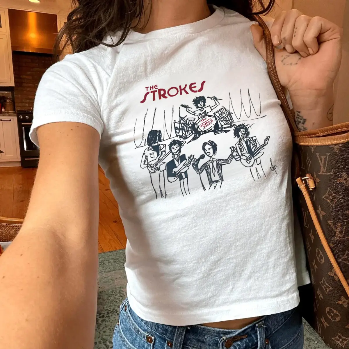 Indie Rock Band Tee, Vintage Music Graphic  Tee, Retro Concert Aesthetic Shirt for Women