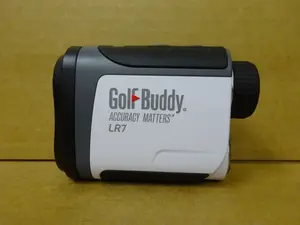 GolfBuddy GB10-LR7 Small Golf Laser Rangefinder - White/Black LR7