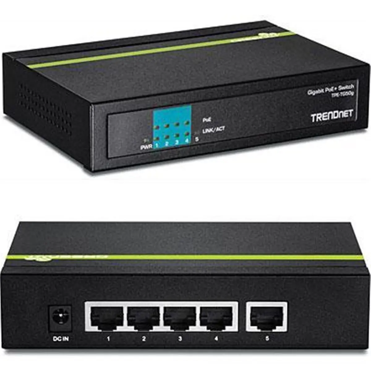 212 MAIN 5-Port Gigabit PoE Switch, High-Speed Gigabit Network Switch for Computers & Networking Applications, Gigabit Speed