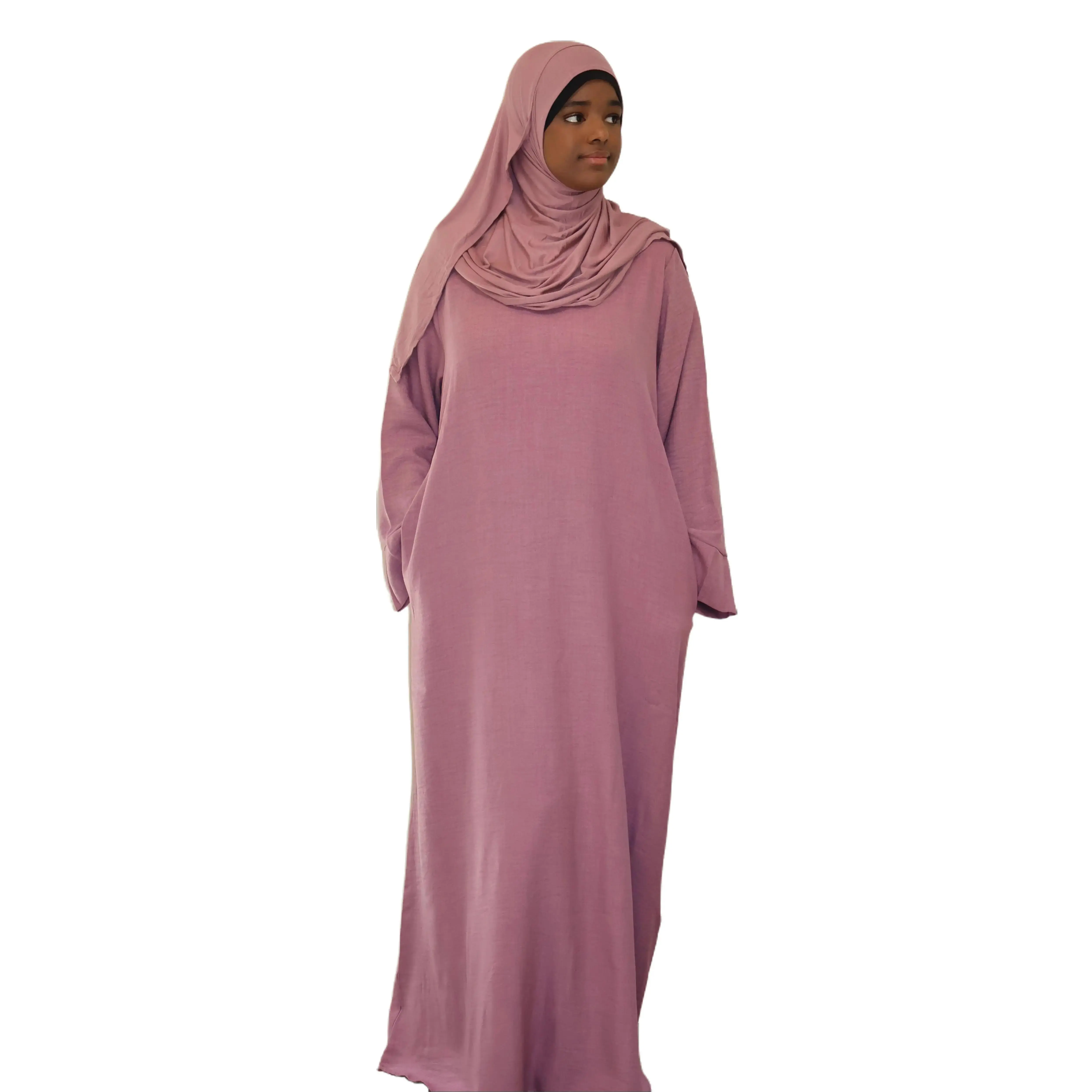 Rihla Everyday Modest Closed Abaya Dress - 100% Polyester, Lightweight, Wrinkle-Resistant, Relaxed Fit Floor-Length Maxi for Everyday Wear & Special Occasions, Modest Abayas, Closed Abaya Dresses