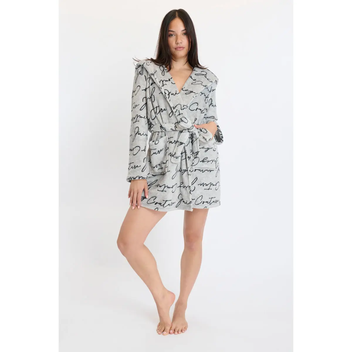 Juicy Couture Hooded Luxe Plush Robe