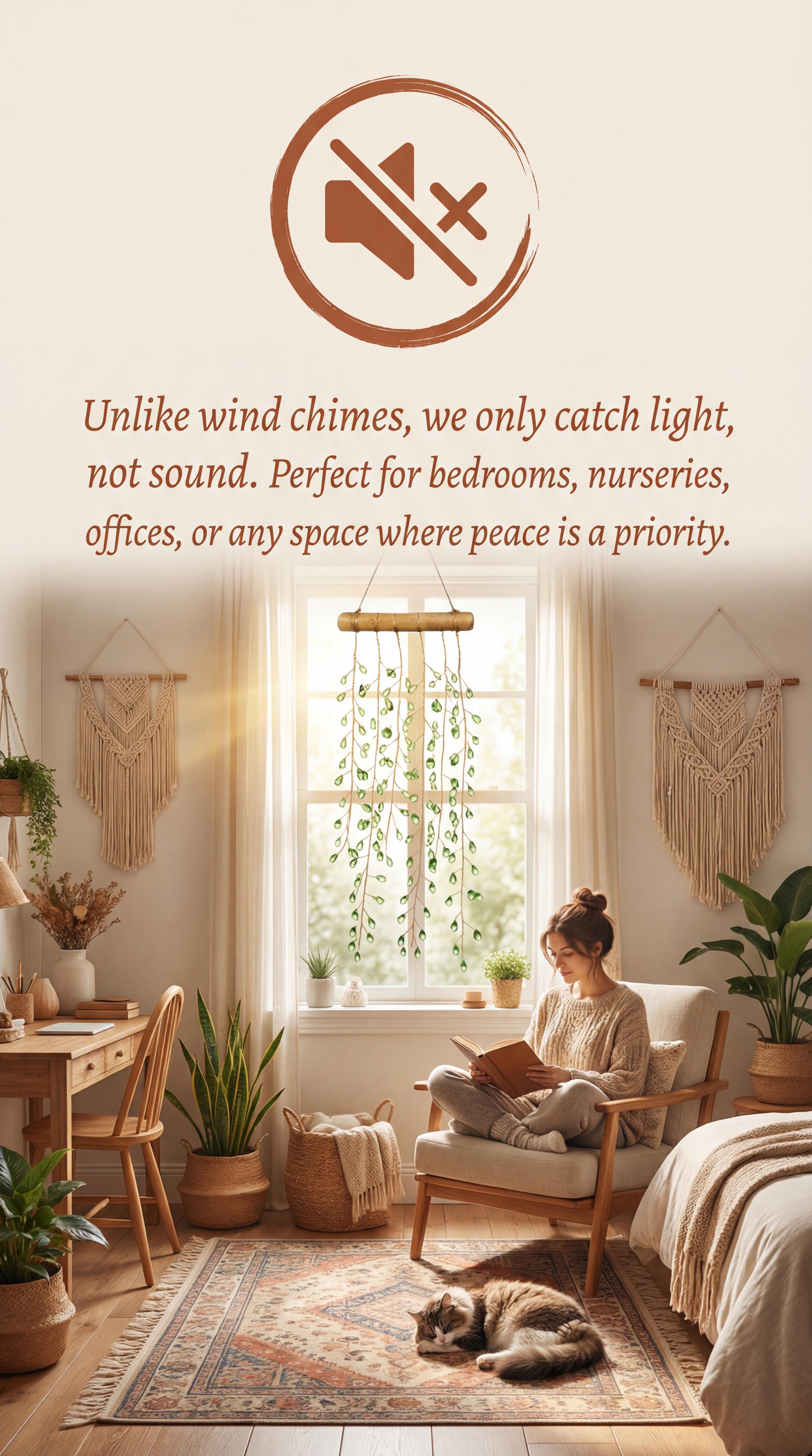 Green/crystal plant suncatcher – Handmade Bohemian Window Decor with Real Wood & Crystal Glass Beads, Rainbow Light Catcher for Home, Garden, suncatcher plant hanger， raised garden beds Gift Idea weeping willow tree Faux Ivy wall planter french doors