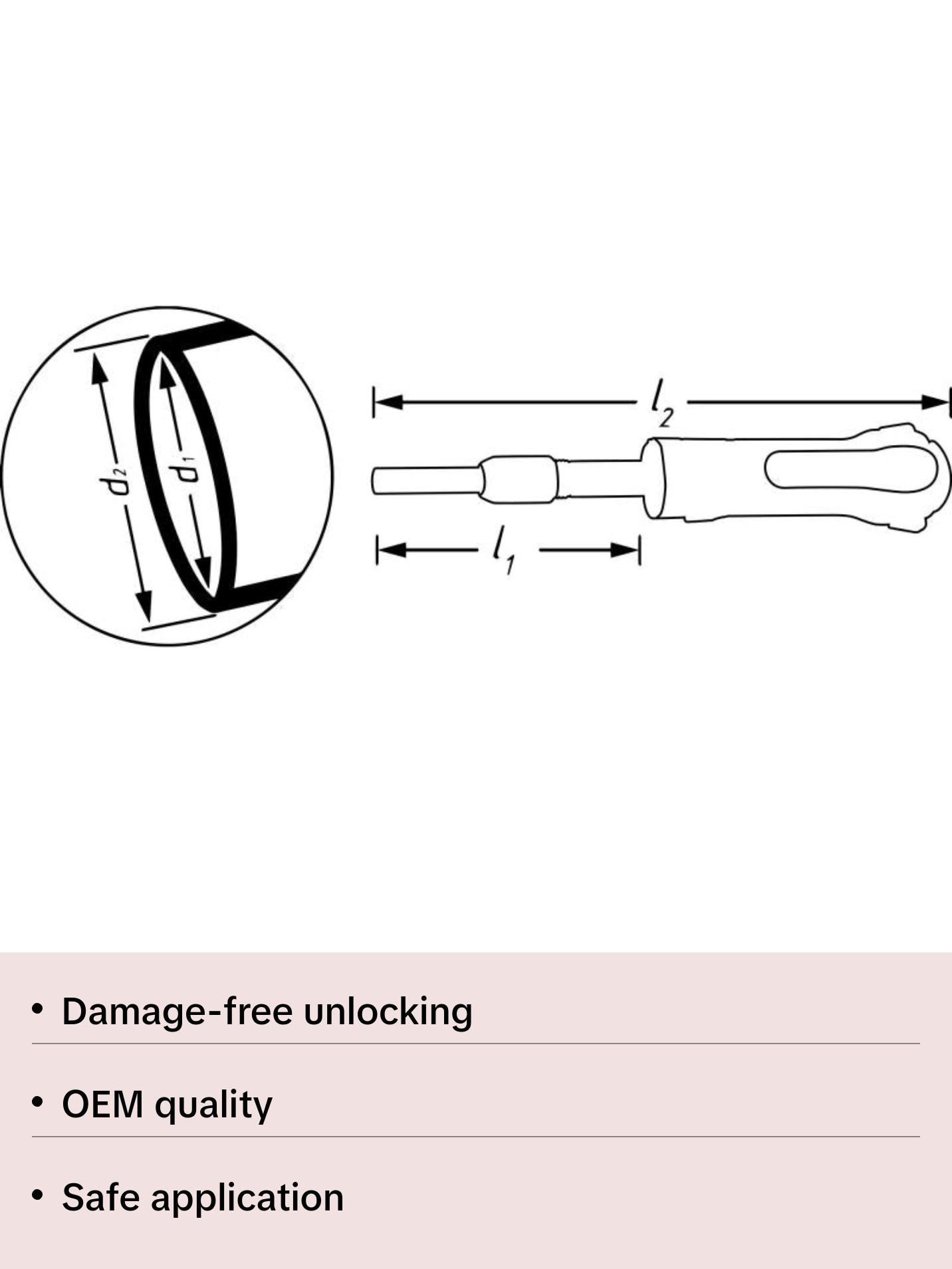 Hazet 4671-2 Cable Release Tool, 136mm