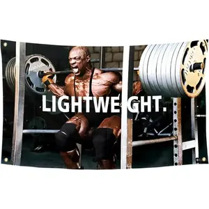 Ronnie Coleman Colorful Lightweight Fabric Wall Tapestry-Flag, 3x5Ft Hanging Wall Art, for Dorm Room Decoration & Party Gifts