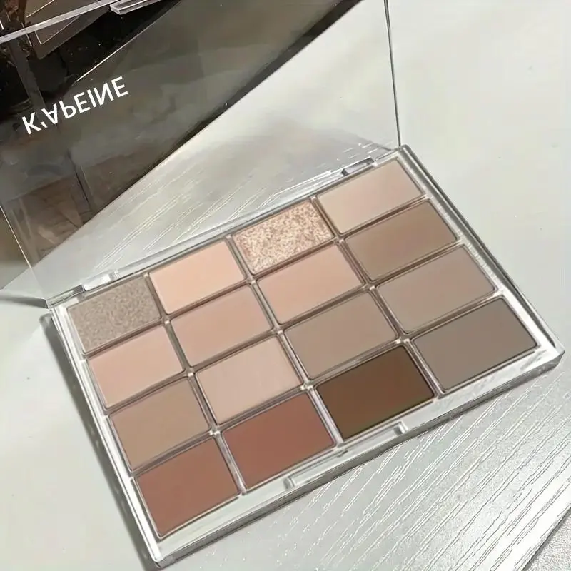 16 Colors Eyeshadow Palette, Highly Pigmented Palette, Matte & Glitter Eyeshadows Palette, Shimmering Eye Shadow Makeup Products for All Styles and Occasions, Cosmetic, Shimmer Sparkle Palette