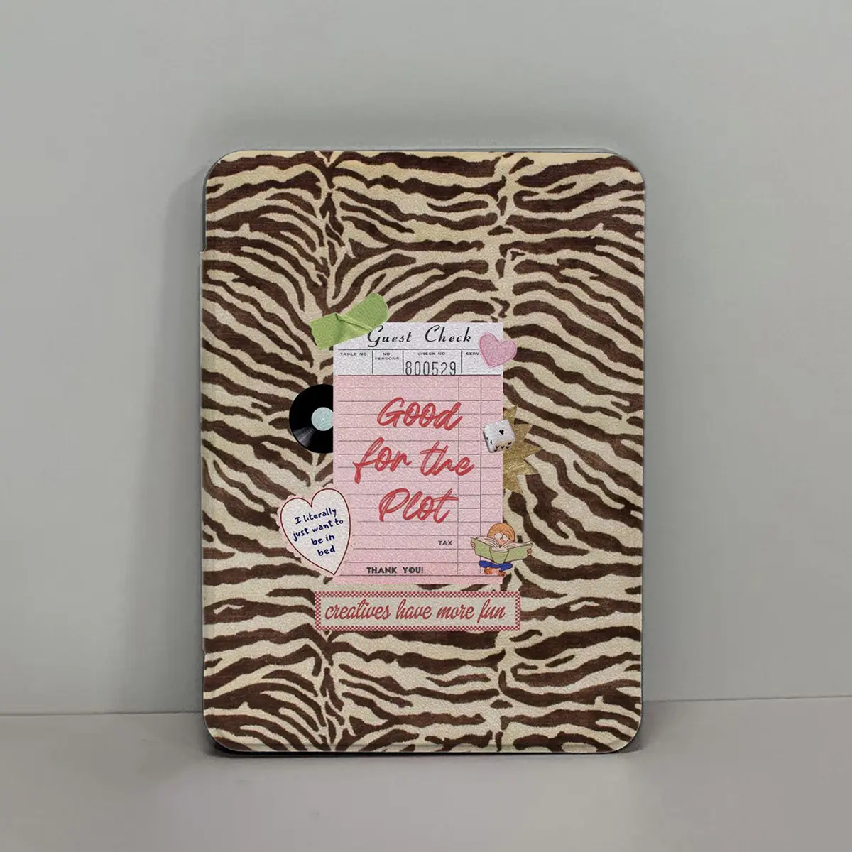 Leopard Print Slim PU Leather Computer Tablet Case with Holder, Clear Soft Back, Auto Wake/Sleep for 6in, 6.8in, 7in Kindle Paperwhite 11th/12th Gen & Kindle 2022/2024, Light Durable Protective Cover, Gift for Girls