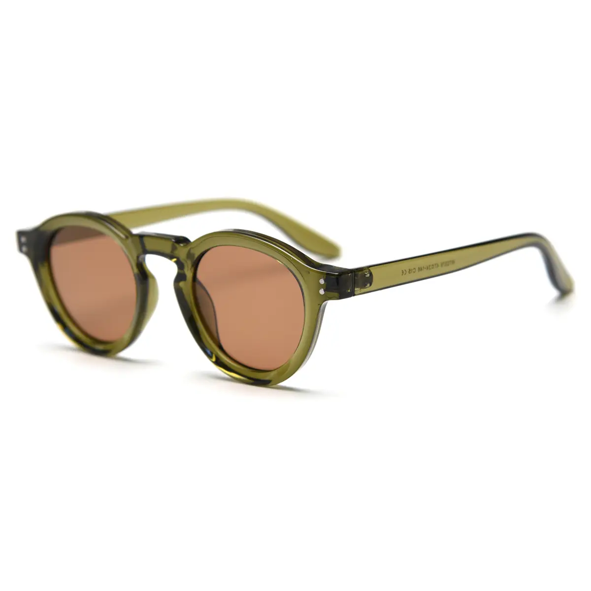 Retro Round TR90 Polarized Sunglasses for Women, Men's Cat Eye Vintage Thick Frame Luxury Fashion Eyewear with Polarized Lenses
