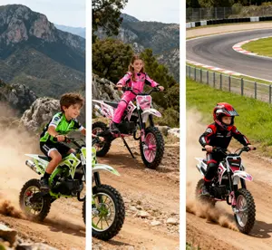 Pop-up Live Explorinox Kids Dirt Bike(Basic Version): Children’s Electric Toy Bike, Maximum Speed 40 km/h, Professional Front and Rear Disc Brakes for Riding