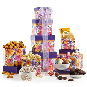 Broadway Basketeers Floral Delight Chocolate Gift Tower