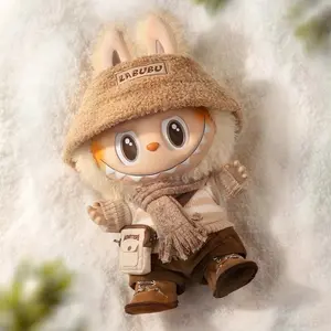 Labubu Clothing - Adorable Character in Cozy Outfit Featuring Warm Hat and Scarf Design
