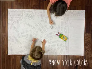 Know Your Colors Table Sheet Coloring Sheet
