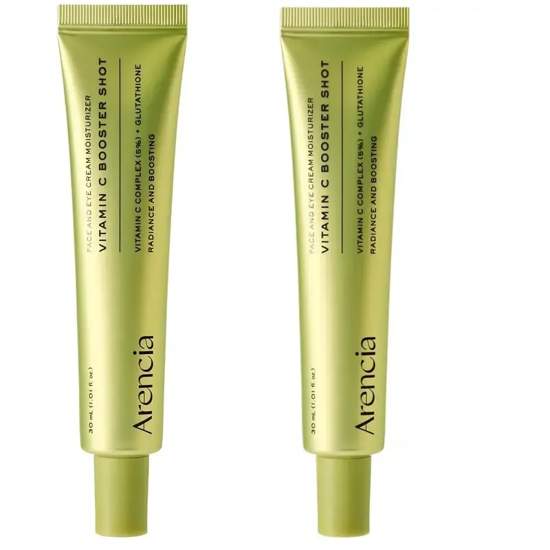 2pcs Vitamin C Booster Shot, Pure Vitamin C + Glutathione for Bright, Healthy Skin Glow, 1.01 fl oz
